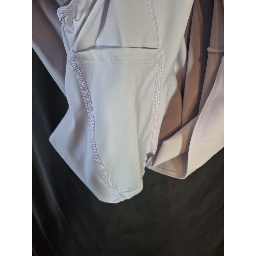 Spanx The Get Moving Purple Zip Front Mini Dress New XS - Picture 6 of 13